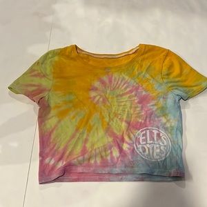 Eli’s Dyes Crop top tee, TieDye, Festival Tee, XXS